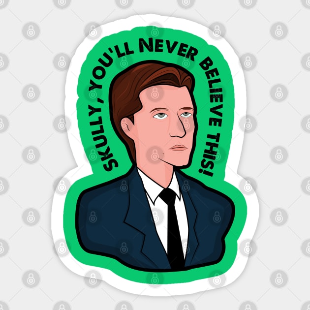 Fox Mulder Sticker by mynameissavage